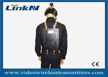 Videozender COFDM HDMI van militaire politie de Tactische Manpack &amp; de Bidirectionele Intercom AES256 van CVBS Op batterijen