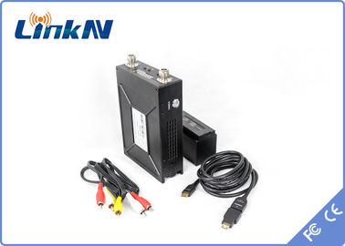 De Videozender Op batterijen COFDM QPSK HDMI van de lange afstandpolitie &amp; de Lage Vertraging AES256 van CVBS H.264