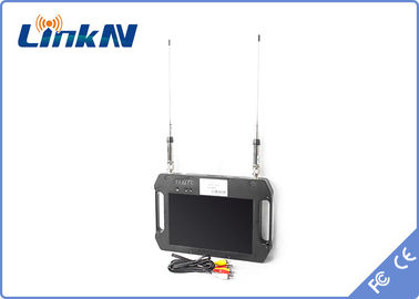 De tactische Handbediende Videoontvanger FHD Op batterijen van COFDM met Vertonings Dubbele Antenne AES256 gelijkstroom 12V