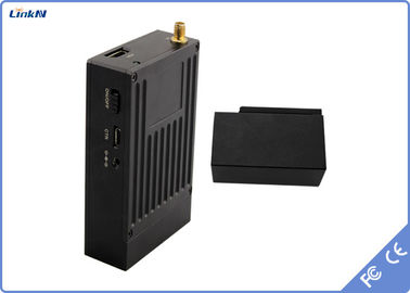 Encryptie van de de Vertragingsh.264 Hoge Veiligheid AES256 van Hidden Video Transmitter COFDM van de Poiicedetective de Lage Op batterijen