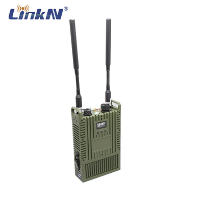 LKAV3516 Tactische IP MESH Radio 4W MIMO Video Data 4G GPS/BD PTT WiFi AES Encryption Batterij aangedreven