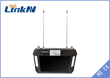 De ruwe Draagbare Videoontvanger FHD van COFDM met Batterij &amp; LCD Datasnelheid 3-32Mbps van de Vertonings de Dubbele Antenne AES256