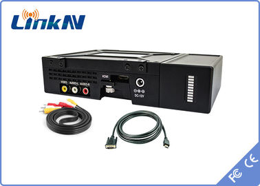 Militaire Tactische Videozender COFDM HDMI &amp; Macht van de de Veiligheidsaes256 Encryptie 2W/5W van CVBS de Hoge