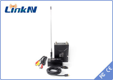LKAV1506 Militaire HD Video Transmitter COFDM H.264 AES256 Encryption Low Delay 2-8MHz B/W Batterij aangedreven