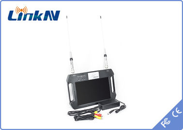 COFDM-ontvanger FHD met batterij en kleurenscherm Hooggevoelige dubbele antennes AES256 DC 12V