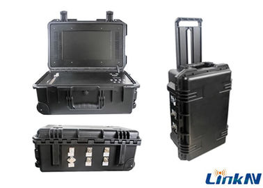 4-kanaal IP65 Tactische COFDM Videoontvanger met Batterij &amp; Vertoningsaes256 Encryptie