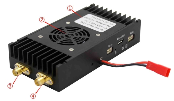 Drone-videotransmissiesysteem met lage vertraging van 10 ms en flexibele HDMI/Ethernet-videotransmissie