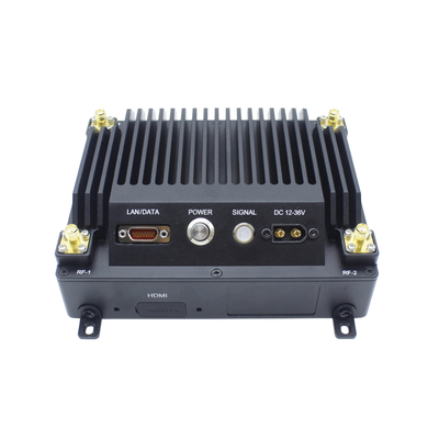 4W 10ms vertraging 32 knoop UAV data link met 2T2R RF kanaal