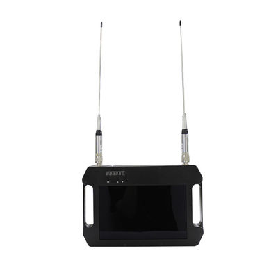 COFDM-ontvanger FHD met batterij en kleurenscherm Hooggevoelige dubbele antennes AES256 DC 12V