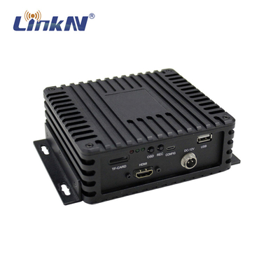 LKAV1211 Kleine COFDM-videoreceiver FHD 1080p lage latentie AES256 H.264 robuuste behuizing